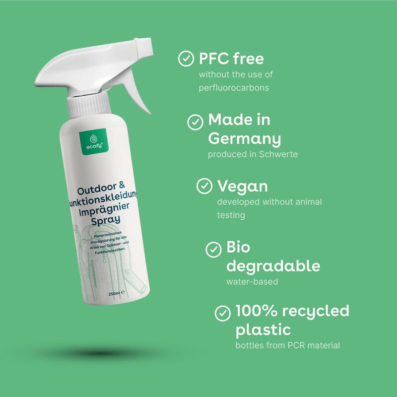 Spray impermeabilizzante per tessuti • protezione dagli agenti atmosferici  ECO:FY