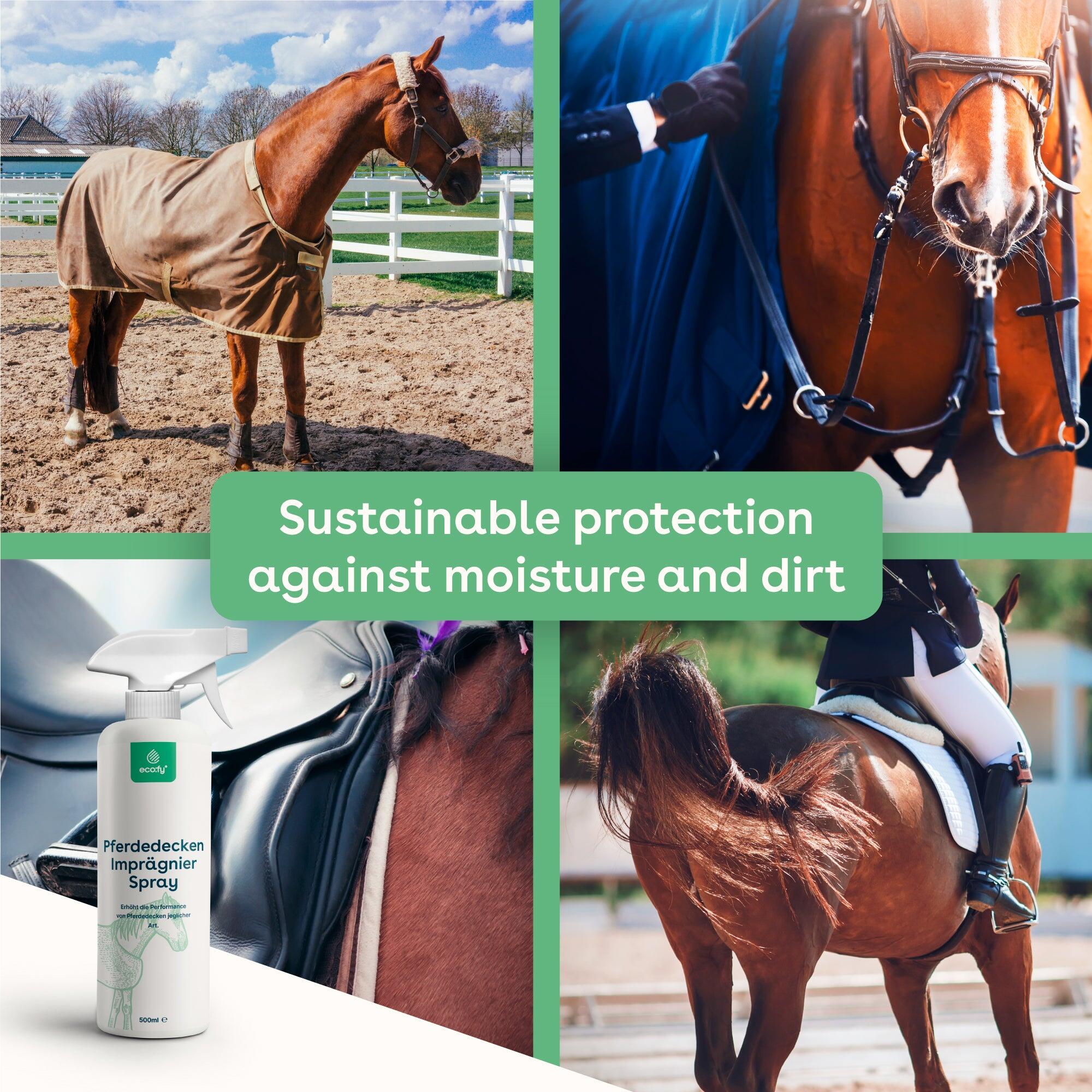 Spray imperméabilisant pour couvertures de cheval • Spray-On imperméabilisant 3/5