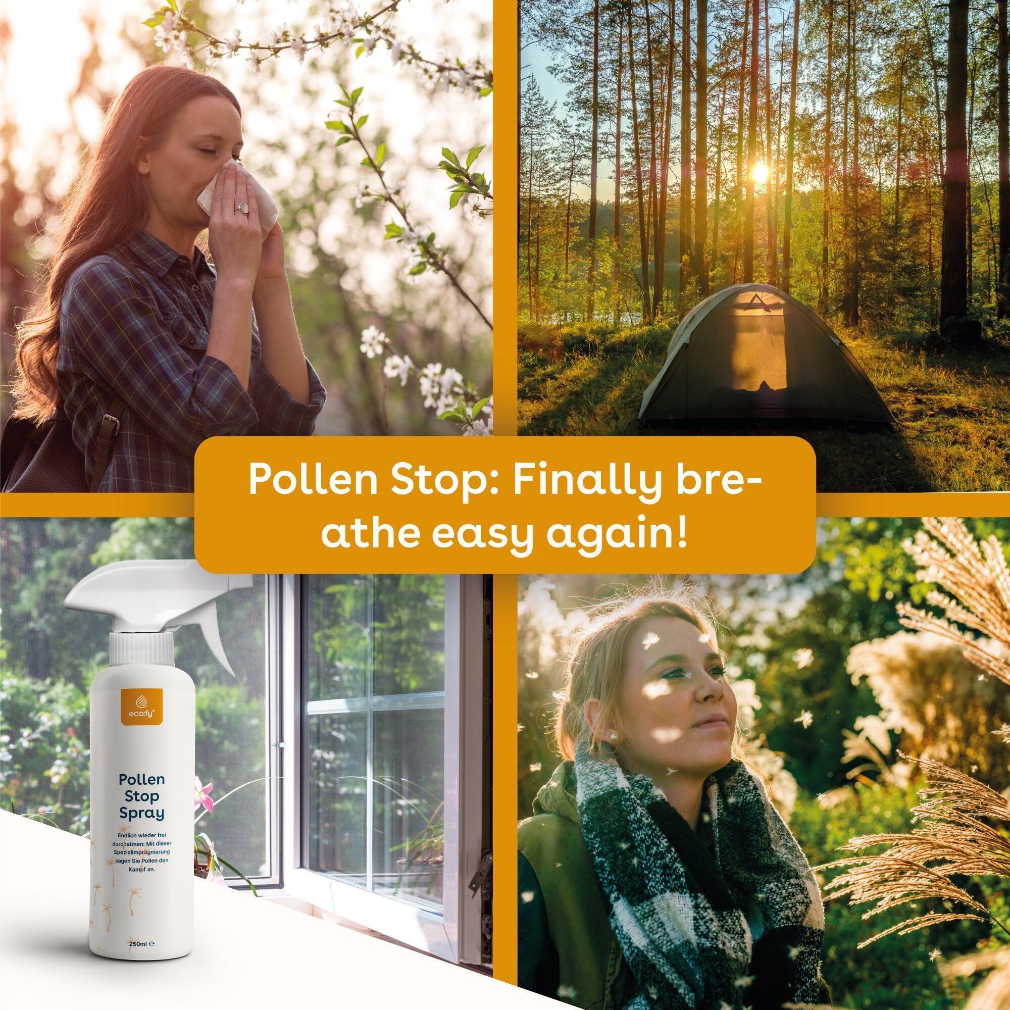 Pollen Stop-Spray • für Fliegengitter - endlich wieder durchatmen 3/4