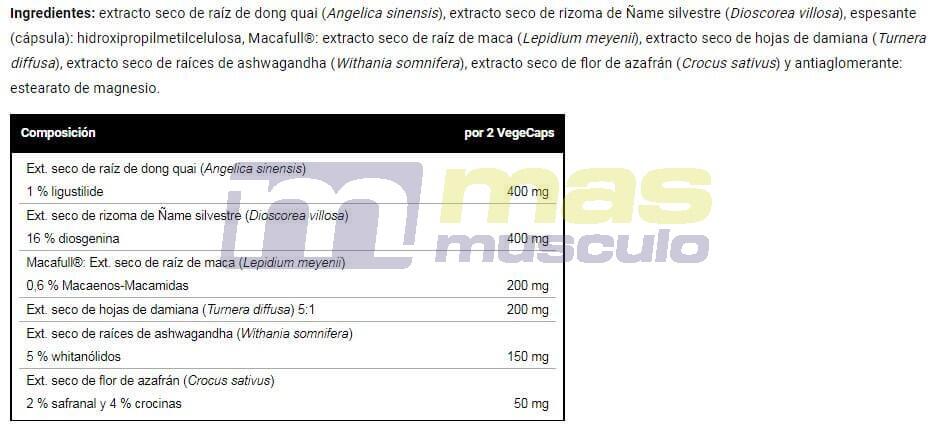 4FEM - 30 Cápsulas vegetales VitoBest 3/3