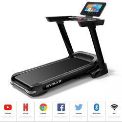 Inklapbare Loopband - Evolve Fitness HT350TFT - Modern entertainment console