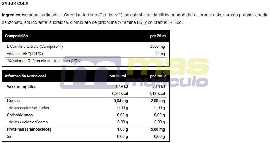 VitOBest L-Carnitina 3000 mg 500 ml 2/3