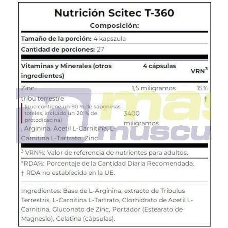 T-360 - 108 Cápsulas de Scitec Nutrition