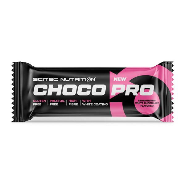 Barrita Choco Pro - 50g Fresa Chocolate Blanco de Scitec Nutrition 3/5