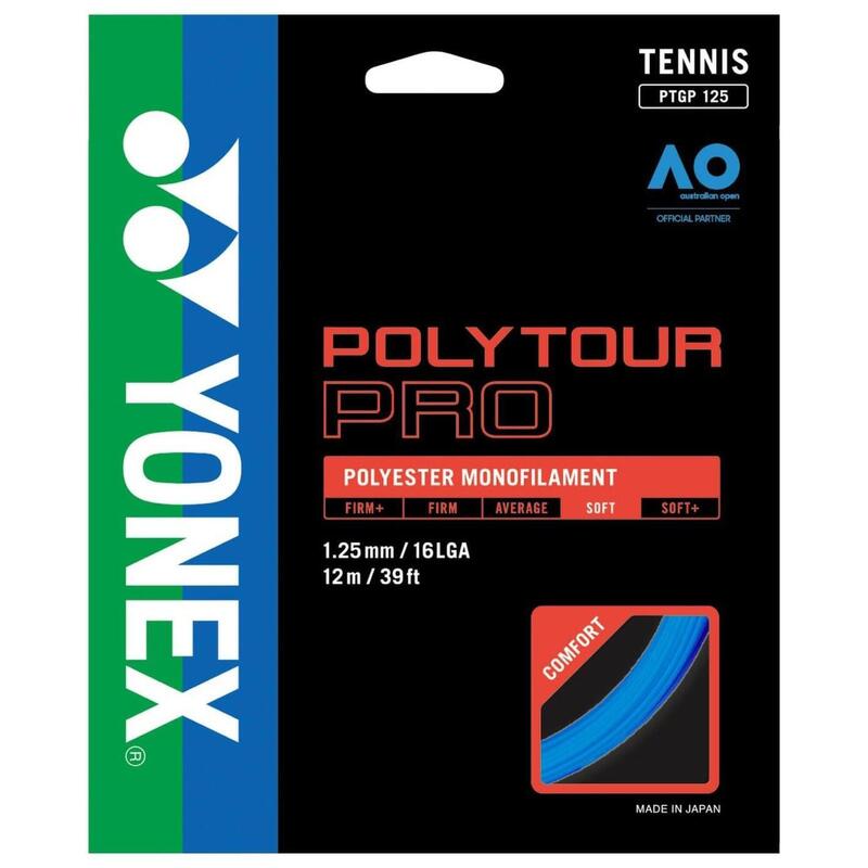 Naciąg tenisowy Yonex Polytour Pro set. 12 m. blue 1,20 mm