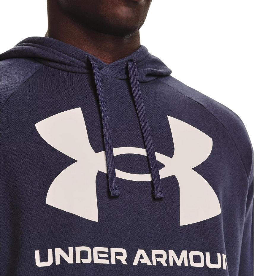 Uomo Under Armour Rival Big Logo Felpa con Cappuccio Rival 6/6