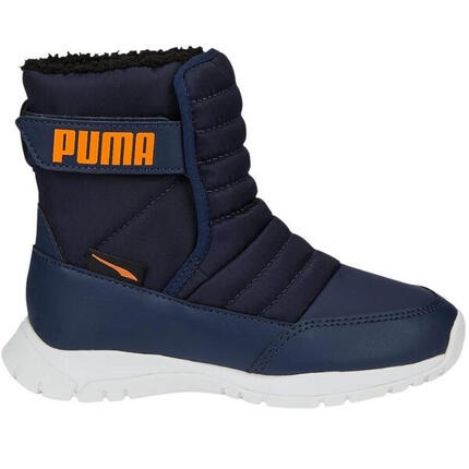 Botas para Nieve de Cuero para Niños/Niñas Negro