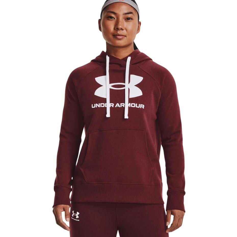 Sweat à capuche femme Under Armour Rival, coupe ample 3/6