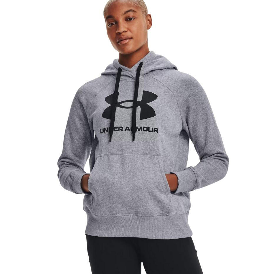 Sweat à capuche femme Under Armour Rival, coupe ample 3/6
