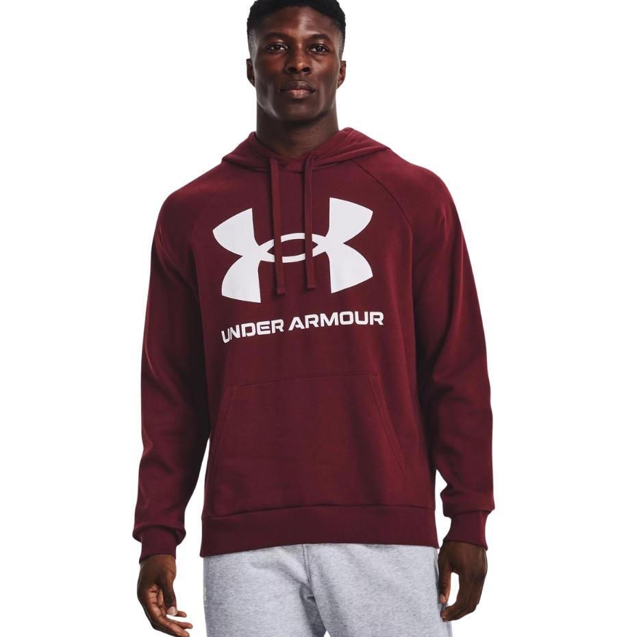 Felpa con cappuccio Under Armour Rival Fleece Big Logo da uomo 3/6