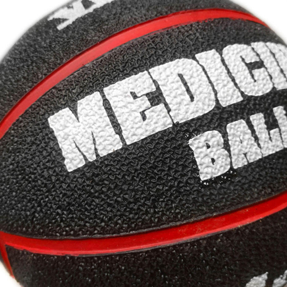 SMJ Balle médicale 4 kg, caoutchouc antidérapant 2/2