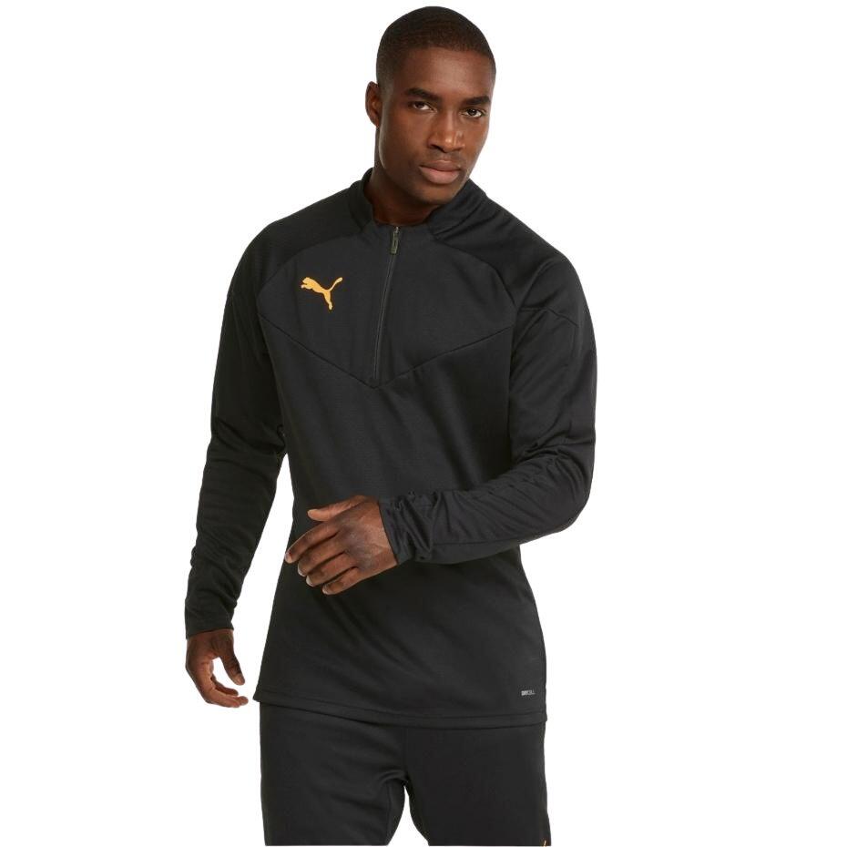 SweaT-Shirt individual com fecho de correr para o quarto final (Preto) 3/4