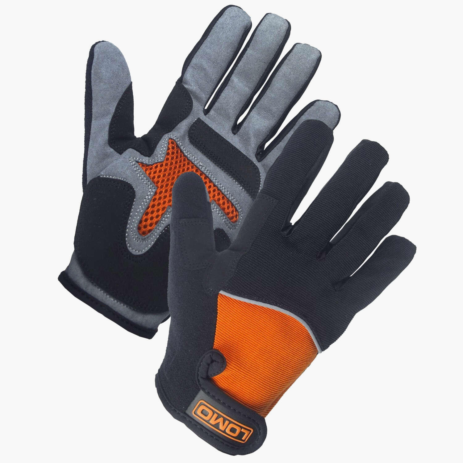 Lomo Mountain Bike Gloves - Black / Grey / Orange 4/8