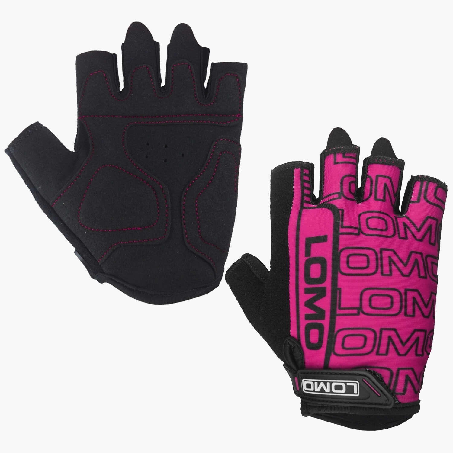 Lomo SG2 - Short Finger Cycling Gloves - Pink 3/5