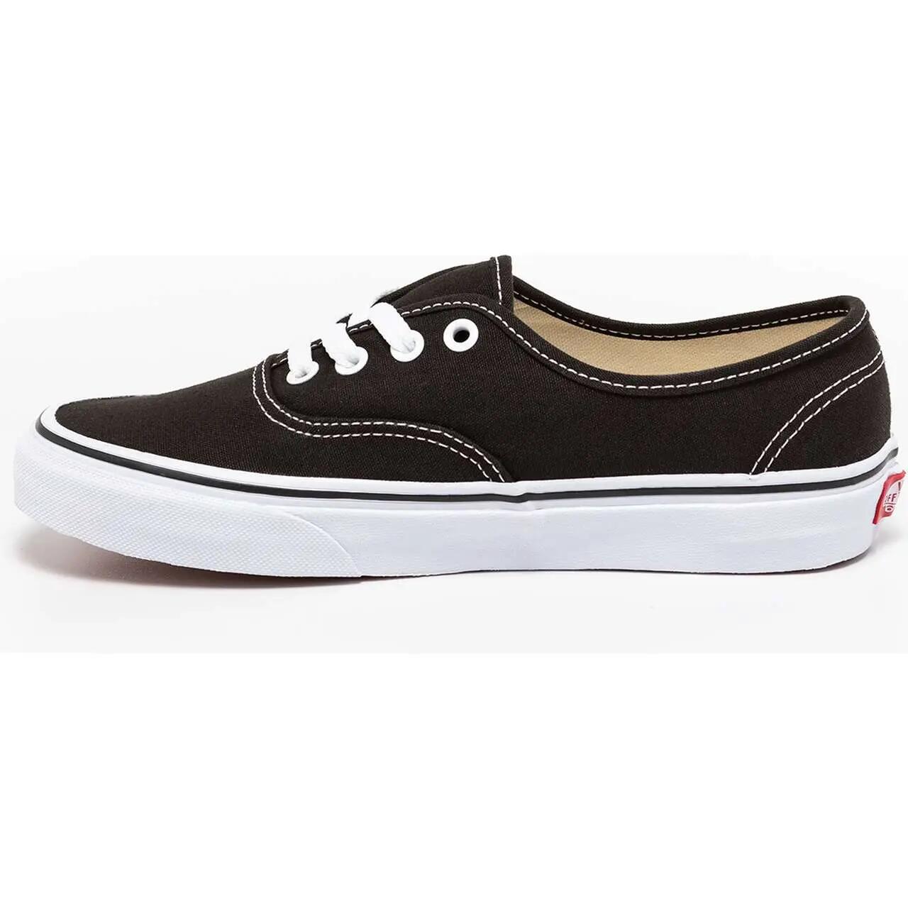 VANS UA Authentic fekete eredeti ikonikus férfi vászon cipő gofritalppal 5/7