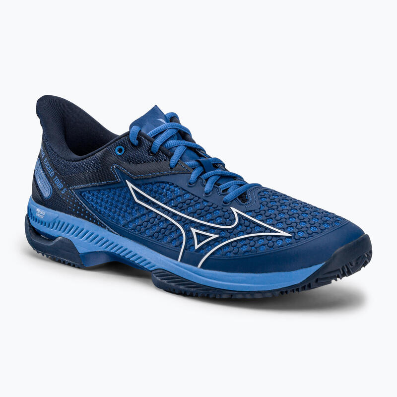 Mizuno Wave excede las zapatillas de tenis masculina de la gira 5 cc