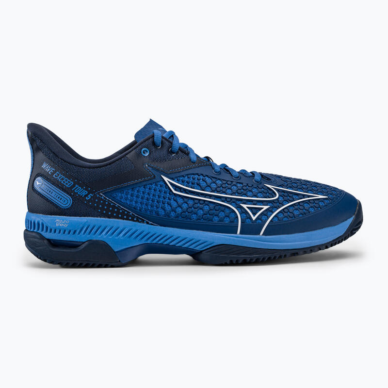 Mizuno Wave excede las zapatillas de tenis masculina de la gira 5 cc