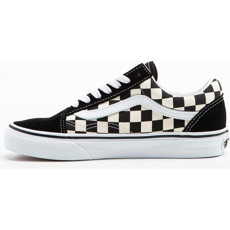 Vans Primary Check Old Skool cipő Black White