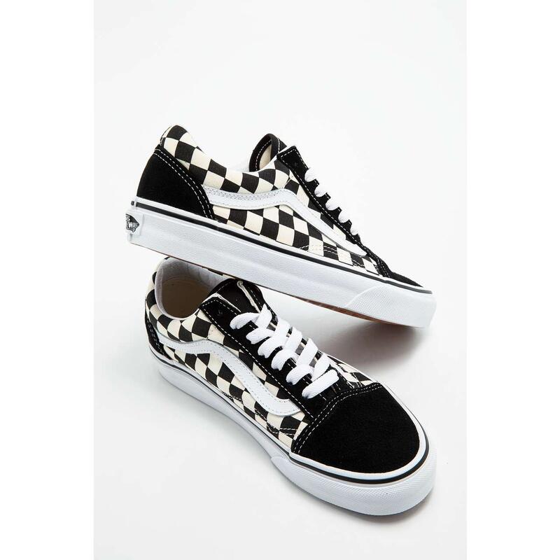 Vans Primary Check Old Skool cipő Black White