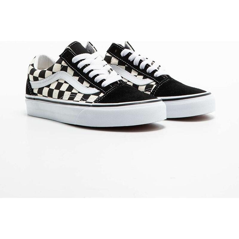 Vans Primary Check Old Skool cipő Black White