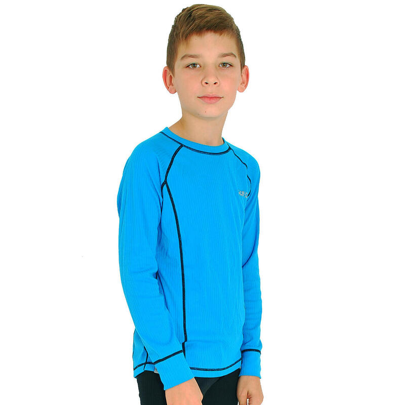Juniorska koszulka termoaktywna z długim rękawem Ice-Q Smart Kid Blue