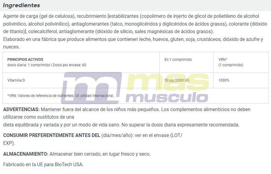 Witamina D3 2000 IU (120 kaps) 5/5