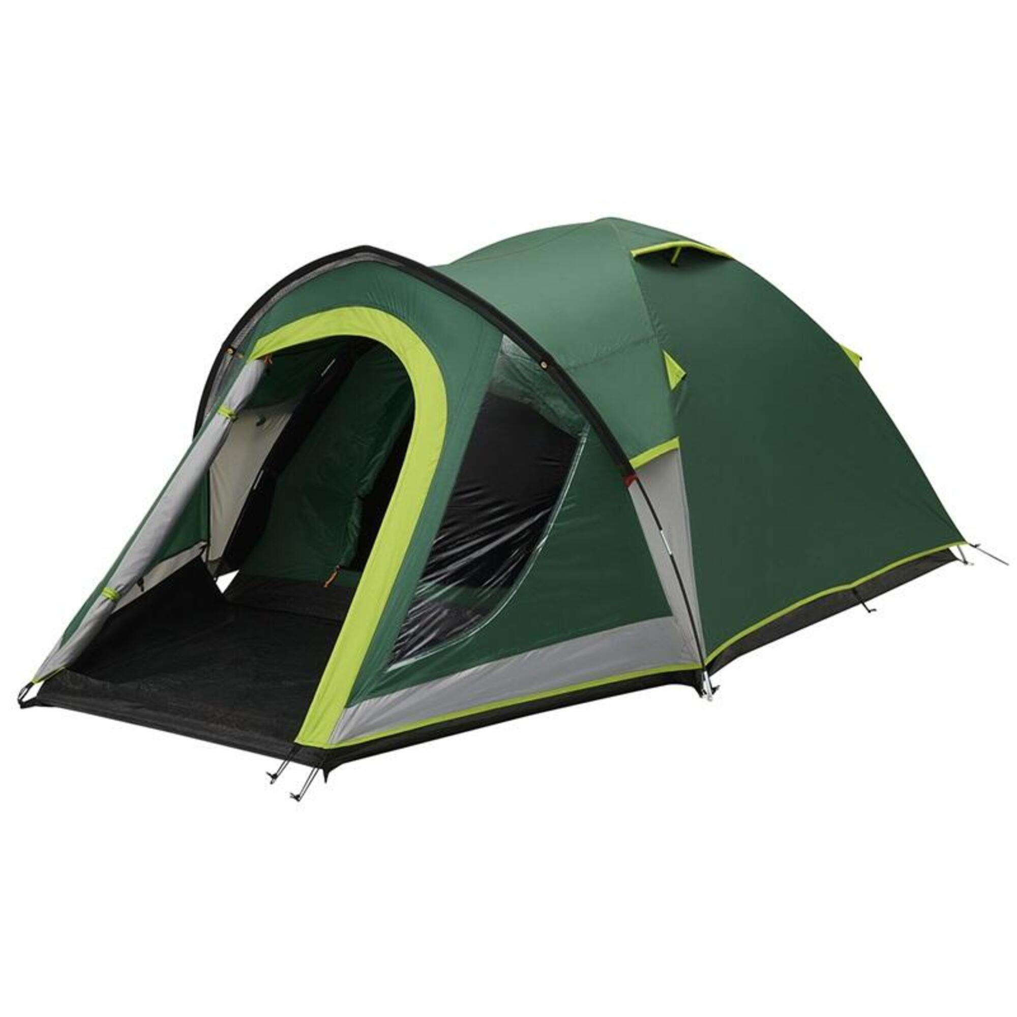 Coleman BlackOut Bedroom Kobuk Valley 4 Person Camping Tent Green 1/6