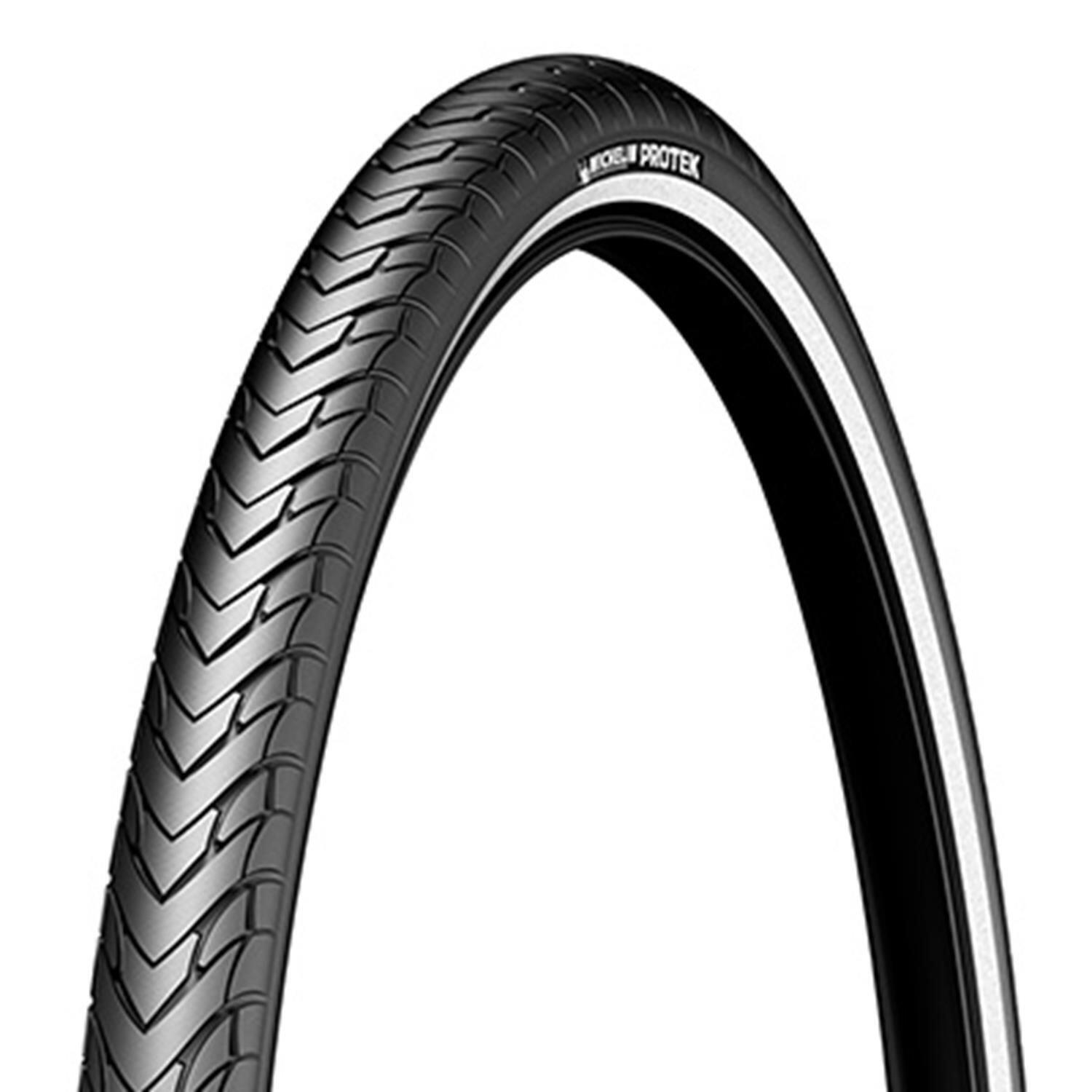 Pneu 27x1 1/4 michelin protek com flanco reflector tt black tr (32-630)