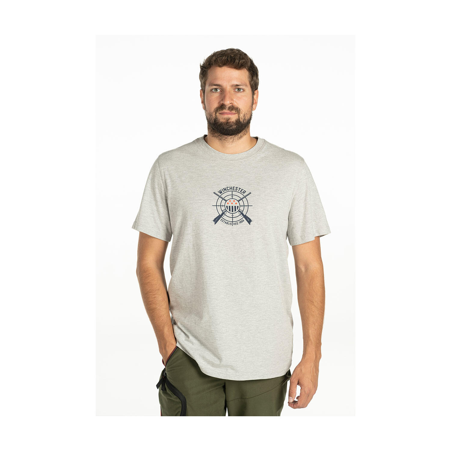 Jachtshirt - Parlin - Melanged Grey - Heren 2/5