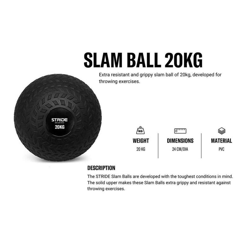 Slam Ball - Fitness Ball - Nero - PVC