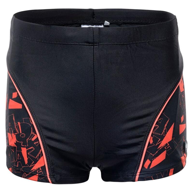 Short de bain IDARO Garçon (Noir / Orange)