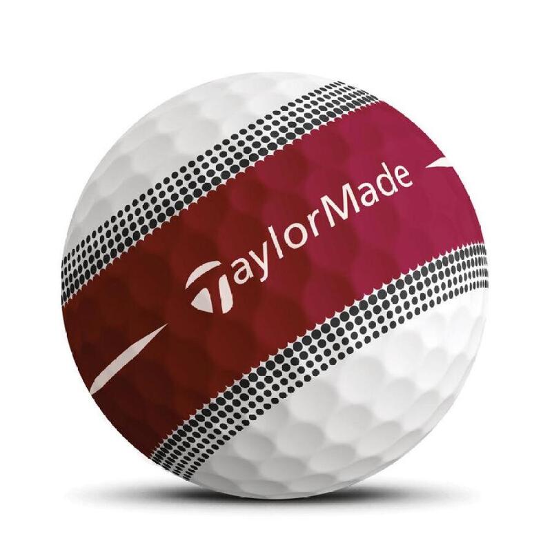 Doos met 12 TaylorMade Tour Response Stripe golfballen