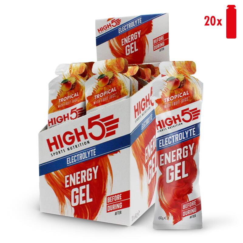 High5 Energy Gel Electrolyte – Tropical 20x60g