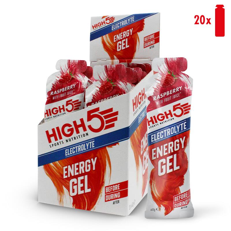 High5 Energy Gel Electrolyte – Málna 20x60g