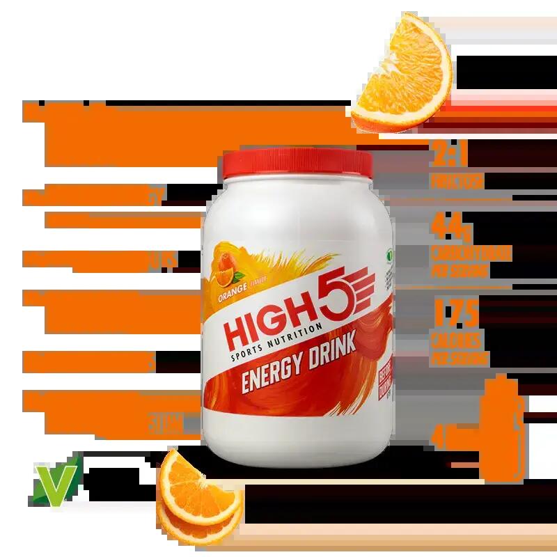 High5 Sports Nutrition Energy Drink 2200g Orange 2/5