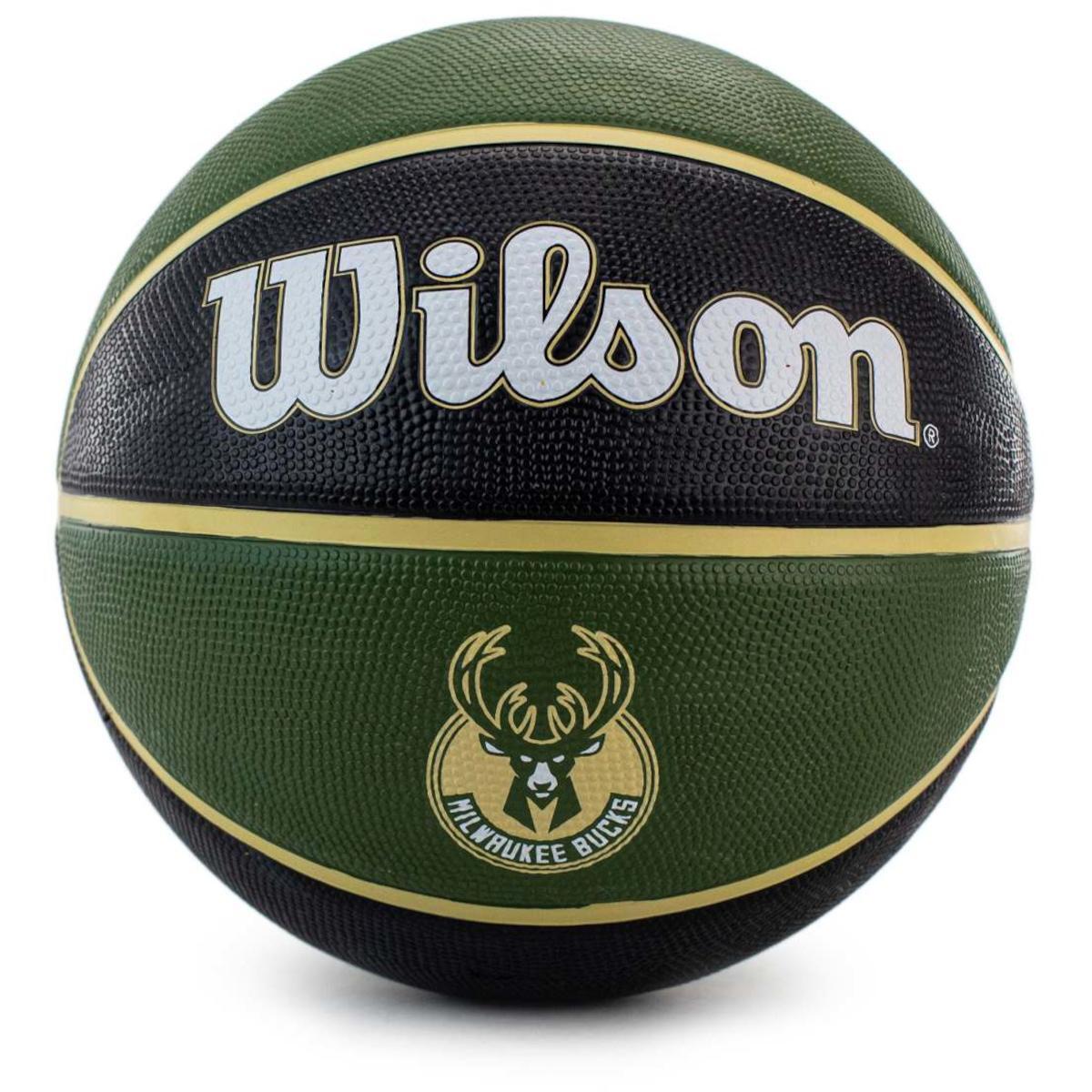 Wilson - Ballon De Basket-ball Wilson Modèle 501459 Pour Unisexe - Ballon De Basket - Noir|vert - Taille Unique - Decathlon