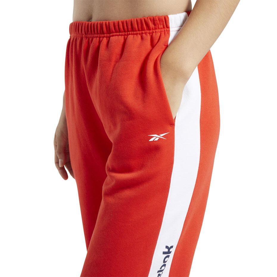 Reebok Damenhose Linear Logo, rot 3/5