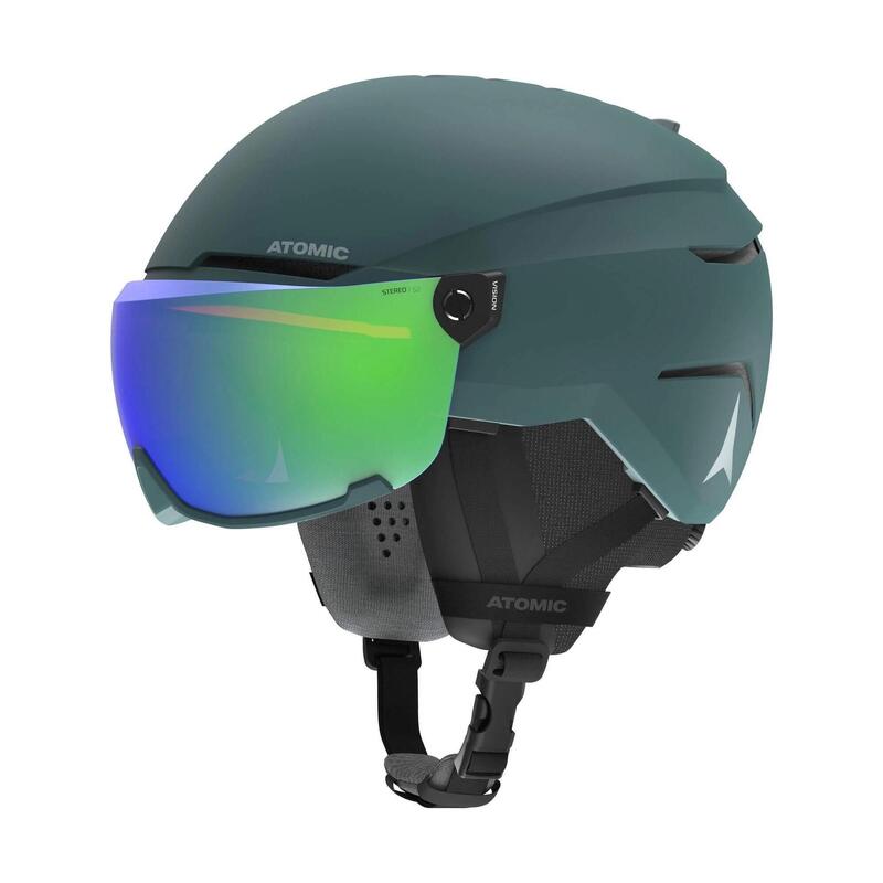 Casca de protectie Savor Visor Stereo - verde barbati