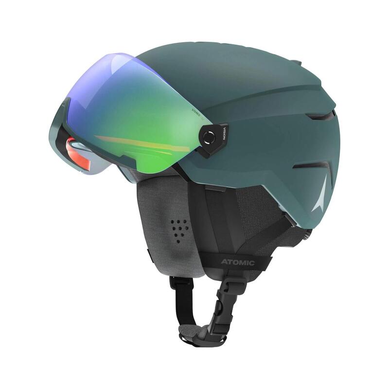 Casca de protectie Savor Visor Stereo - verde barbati