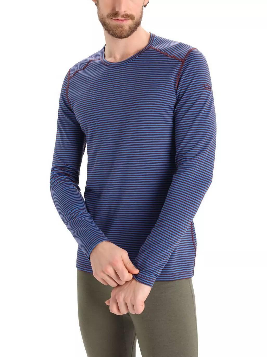 ICEBREAKER Funktionsshirt Men 200 Oasis LS Crewe Herren - blau