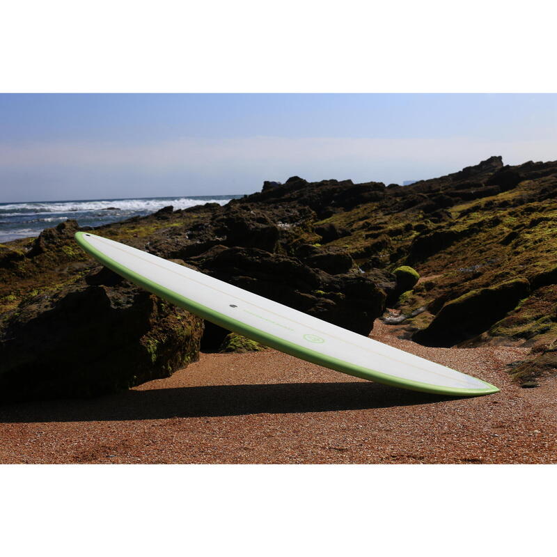 Planche de surf EGG Mid Length 2+1 White Deck Lime 7'2"