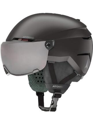 Sporty zimowe Kaski Atomic Savor Visor Kask Narciarski Dla Dzieci - XS - Czarny