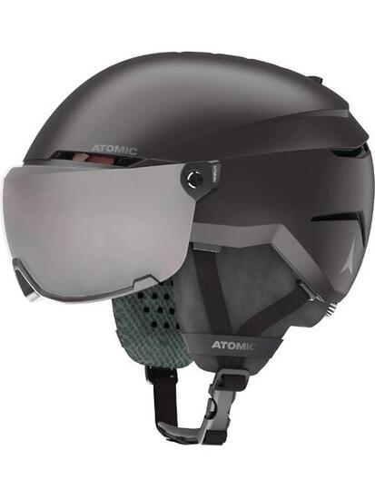 Sporty zimowe Kaski Atomic Savor Visor Kask Narciarski Dla Dzieci - XS - Czarny