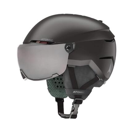 Sporty zimowe Kaski Atomic Savor Visor Kask Narciarski Dla Dzieci - XS - Czarny