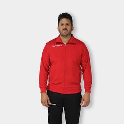 Sudadera Adulto Técnica Mono 500 Givova Rojo Poliéster