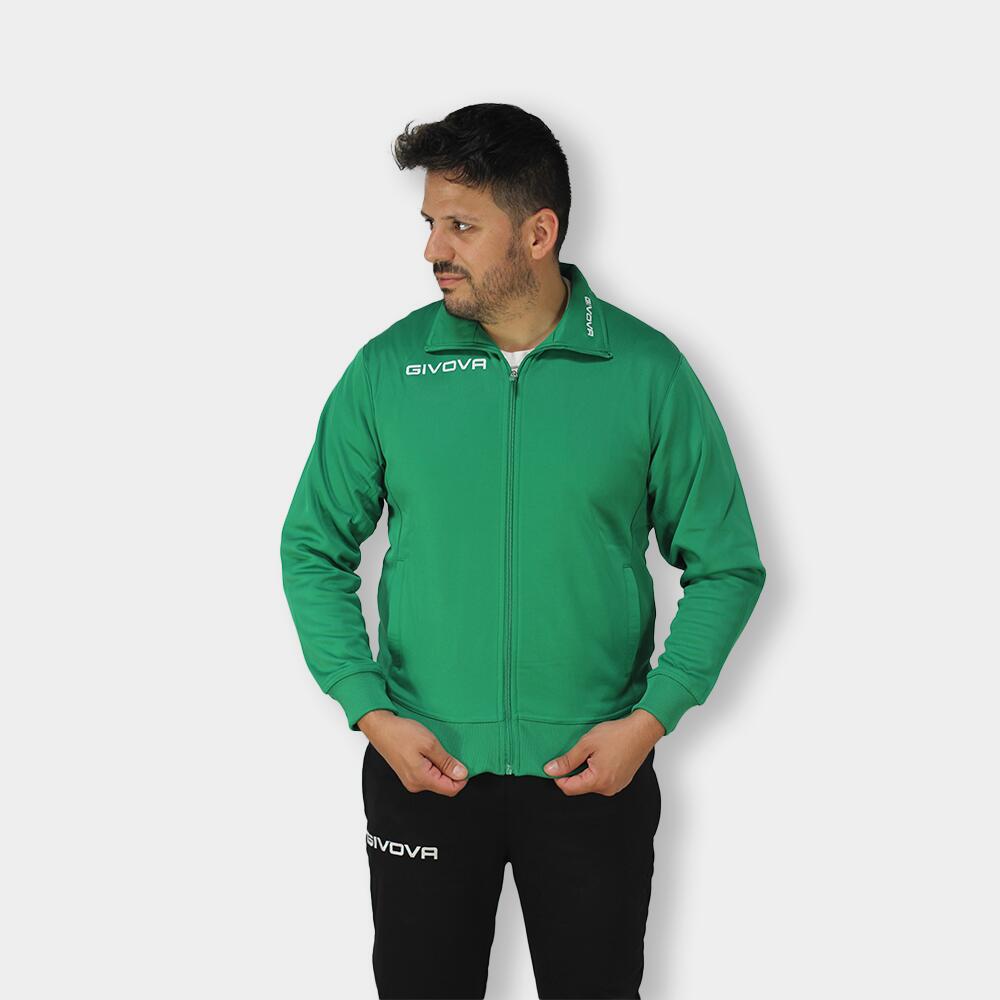 Sportsweater Givova Polarfleece Mono 500 Groen 3/4