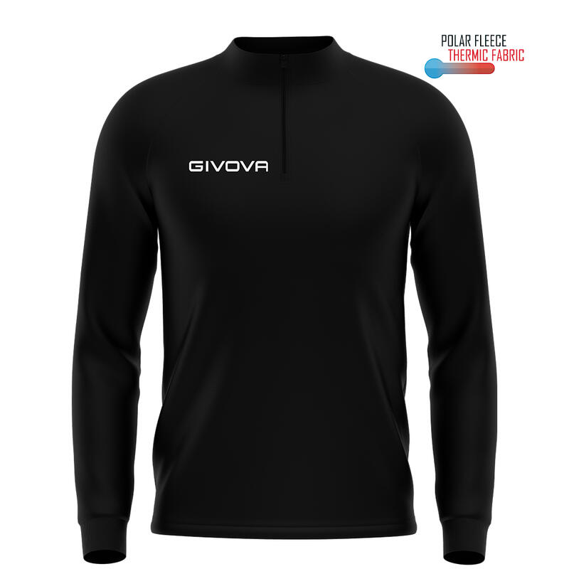 Sudadera Adulto Técnica 500 Givova Negro Poliéster