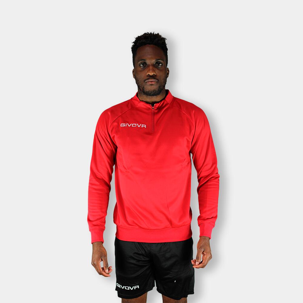 Givova Tecnica 500 Half Zip Sweatshirt Rojo 2/4