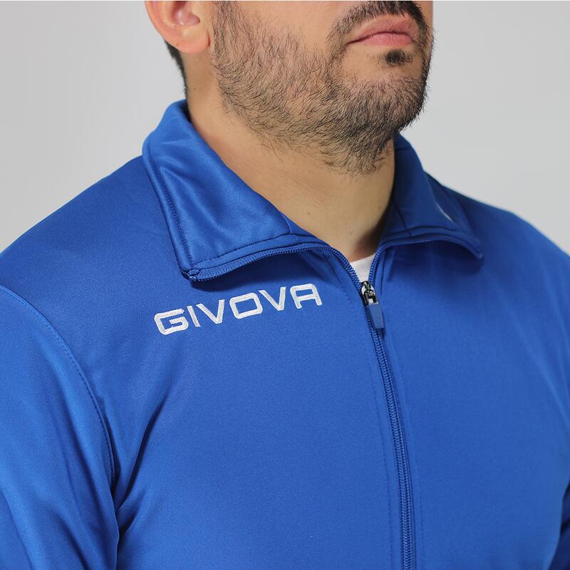 Hanorac sport Givova Polarfleece Mono 500 Albastru