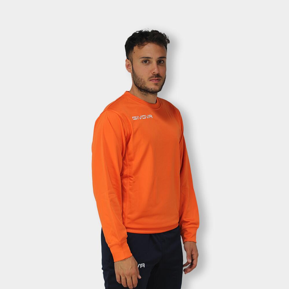 Sudadera Adulto Givova One Naranja Poliéster 2/5